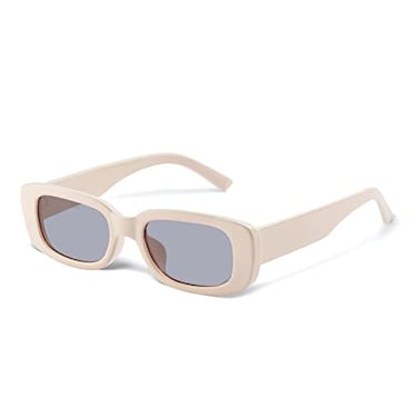 JASPIN Rectangle Sunglasses for Women Men Trendy Y2k Retro 90s Sun Glasses UV Protection Cool Square Frame
