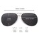 JM Retro Clip on Aviator Sunglasses Polarized Flip up Over Prescription Glasses Men Women Grey