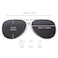 JM Retro Clip on Aviator Sunglasses Polarized Flip up Over Prescription Glasses Men Women Grey