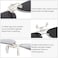 JM Retro Clip on Aviator Sunglasses Polarized Flip up Over Prescription Glasses Men Women Grey