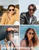 JOOX Polarized Aviator Sunglasses for Women Men UV400 Protection Lens and Lightweight Metal Pilot Frame JX2775