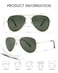 JOOX Polarized Aviator Sunglasses for Women Men UV400 Protection Lens and Lightweight Metal Pilot Frame JX2775