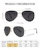 JOOX Polarized Aviator Sunglasses for Women Men UV400 Protection Lens and Lightweight Metal Pilot Frame JX2775
