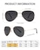 JOOX Polarized Aviator Sunglasses for Women Men UV400 Protection Lens and Lightweight Metal Pilot Frame JX2775