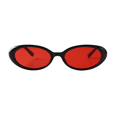 JUDOO Tiny Small 90s Oval Sunglasses for Women Men Retro Tinted Glasses