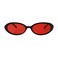 JUDOO Tiny Small 90s Oval Sunglasses for Women Men Retro Tinted Glasses