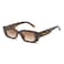 JUSLINK Rectangle Sunglasses for Women Trendy Retro Fashion 90s Sunglasses UV 400 Protection Square Frame Eyewear Leopard