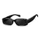 kimorn Retro Rectangle Sunglasses for Women Men Thick Frame Sun Glasses UV Protection Shades K1703 Black