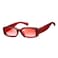 kimorn Retro Rectangle Sunglasses for Women Men Thick Frame Sun Glasses UV Protection Shades K1703 RedGradient Pink
