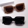 kimorn Sunglasses Womens and Men Trendy Retro Trendy Sun Glasses K1354 BlackCamel Frame Brown Lens