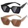 kimorn Sunglasses Womens and Men Trendy Retro Trendy Sun Glasses K1354 BlackCamel Frame Brown Lens