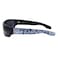 Locs Mad Dog Hardcore Gangster Cholo Narrow Rectangular Sunglasses Blue Bandana