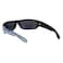 Locs Mad Dog Hardcore Gangster Cholo Narrow Rectangular Sunglasses Blue Bandana
