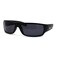 Locs Mad Dog Hardcore Gangster Cholo Narrow Rectangular Sunglasses matte black 225