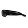 Locs Mad Dog Hardcore Gangster Cholo Narrow Rectangular Sunglasses matte black 225