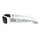 Locs Mad Dog Hardcore Gangster Cholo Narrow Rectangular Sunglasses White Bandana Arm