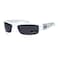Locs Mad Dog Hardcore Gangster Cholo Narrow Rectangular Sunglasses White Bandana Arm