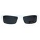 Locs White Gangster Cholo Narrow Rectangular Sunglasses