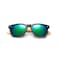 Long Keeper Bamboo Wood Arms Sunglasses for Women Men Black Green