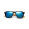 Long Keeper Bamboo Wood Arms Sunglasses for Women Men Blue Blue