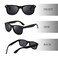 Retro Optix MagiDeal Sunglasses Classic 80s Vintage Style Design A1 Matte Black Polarized