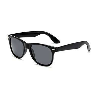 Retro Optix MagiDeal Sunglasses Classic 80s Vintage Style Design A1 Matte Black Polarized