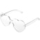 Maxdot Heart Shape Sunglasses Rimless Transparent Heart Glasses Party Favors Clear