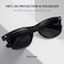 MEETSUN Classic Polarized Sunglasses for Women Men Trendy Retro Vintage Sun Glasses for Driving UV Protection 3 Pack Black Leopard Brown Grey