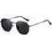 MEETSUN Polarized Hexagon Sunglasses for Women Men Polygon Square Sun Glasses UV400 Protection Metal Frame BlackGray