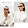 MEETSUN Polarized Sunglasses for Women Classic Retro Square Driving Ladies Sun Glasses UV Protection Brown Gradient
