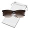 MEETSUN Polarized Sunglasses for Women Classic Retro Square Driving Ladies Sun Glasses UV Protection Brown Gradient