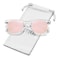 MEETSUN Polarized Sunglasses for Women Classic Retro Square Driving Ladies Sun Glasses UV Protection Clear Pink Mirrored