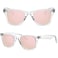 MEETSUN Polarized Sunglasses for Women Classic Retro Square Driving Ladies Sun Glasses UV Protection Clear Pink Mirrored