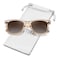 MEETSUN Polarized Sunglasses for Women Classic Retro Square Frame Driving Ladies Sun Glasses UV400 Protection Brown