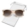MEETSUN Polarized Sunglasses for Women Classic Retro Square Frame Driving Ladies Sun Glasses UV400 Protection Brown