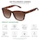 MEETSUN Polarized Sunglasses for Women Men Classic Retro Trendy Designer Style Brown Leopard