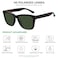 MEETSUN Polarized Sunglasses for Women Men Classic Retro Trendy Designer Style Tortoise Green