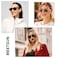 MEETSUN Retro Polarized Sunglasses for Women Men Classic Mirror Lens Driving Sun Glasses 100 UV Protection 3 Pack BlackBrown GradientBrown