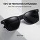 MEETSUN Retro Polarized Sunglasses for Women Men Classic Mirror Lens Driving Sun Glasses 100 UV Protection 3 Pack BlackBrown GradientLeopard