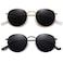 MEETSUN Small Round Polarized Sunglasses for Women Men Classic Retro Metal Frame Sun Glasses UV400 Gold Grey All Black