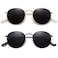 MEETSUN Small Round Polarized Sunglasses for Women Men Classic Retro Metal Frame Sun Glasses UV400 Gold Grey All Black