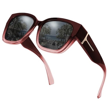 Myiaur Fit Over Sunglasses for Women Trendy Designer Style Oversized Polarized Sunglasses for Driving with UV400 Protection