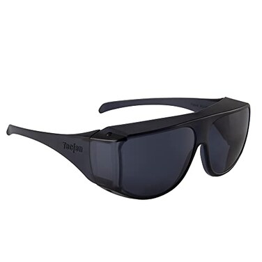 OPTEGO Fit Over Sunglasses Smoke Color 100 UVAUVB Protection Polycarbonate Lenses