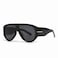 OSAGAMA Trendy Retro Oversized Aviator Sunglasses for Women Men 70s Luxury Designer Thick Classic Sun Glasses BlackGrey