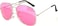 OWL Classic Aviator Style Sunglasses Pink Tint Lens Metal Silver Frame for Women UV400 Protection