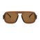 piscm Retro Square Aviator Sunglasses for Women Trendy Thick Frame Sunglasses Flat Top Shades Brown