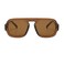 piscm Retro Square Aviator Sunglasses for Women Trendy Thick Frame Sunglasses Flat Top Shades Brown