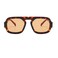 piscm Trendy Tortoise Aviator Sunglasses for Women 70s Retro Square Flat Top Thick Sun Glasses ShadesTortoiseshellChampage
