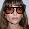 piscm Trendy Tortoise Aviator Sunglasses for Women 70s Retro Square Flat Top Thick Sun Glasses ShadesTortoiseshellChampage