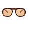 piscm Trendy Tortoise Aviator Sunglasses for Women 70s Retro Square Flat Top Thick Sun Glasses ShadesTortoiseshellChampage